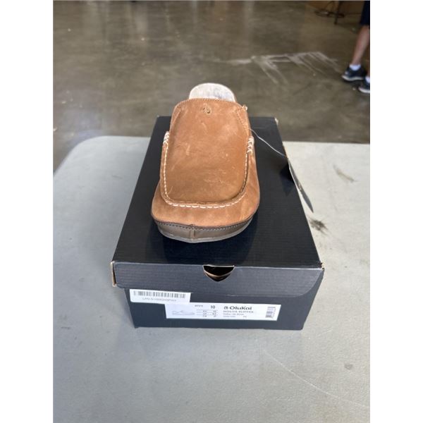 NEW OLUKAI MOLOA SLIPPER TOFFEE / DK WOOD SIZE US MENS 10