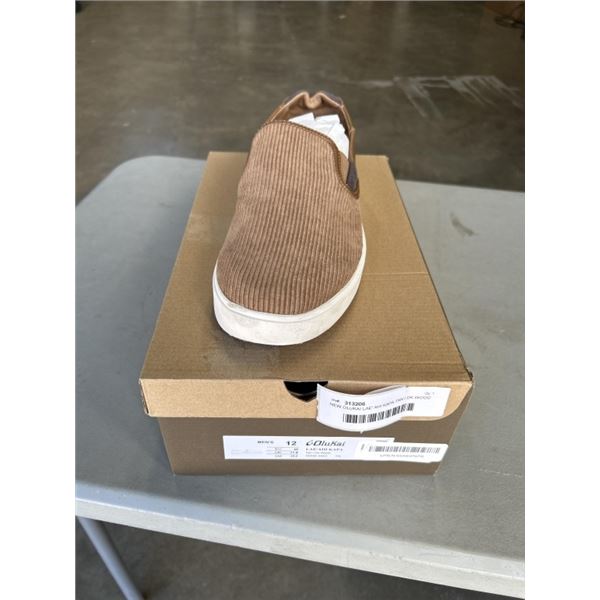 NEW OLUKAI LAE' AHI KAPA TAN / DK WOOD SIZE US MENS 12