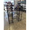 Image 4 : BRAND NEW BLACK 4 TIER STORAGE RACK W/ SHELVES AND STORAGE BASKETS - 60" TALL, 50" WIDE, 14" DEEP