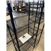 Image 7 : BRAND NEW BLACK 4 TIER STORAGE RACK W/ SHELVES AND STORAGE BASKETS - 60" TALL, 50" WIDE, 14" DEEP