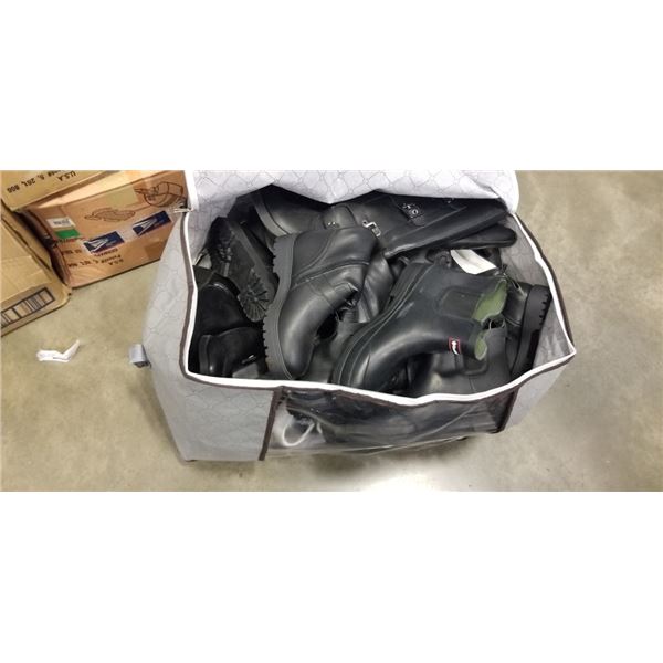 LARGE BAG OF WOMANS SHOES, BOOTS AND SANDALS