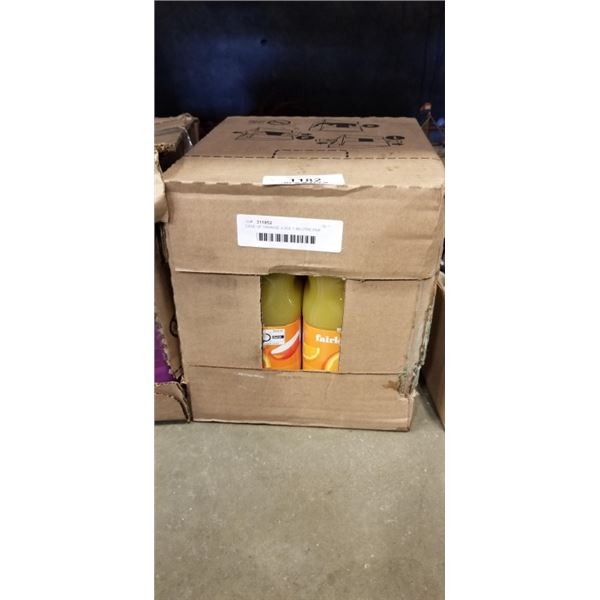 CASE OF ORANGE JUICE 1.89 LITRE PER JUG 6 JUGS