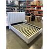 Image 1 : MODERN FABRIC QUEENSIZE PLATFORM BEDFRAME, GOOD CONDITION