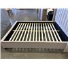 Image 4 : MODERN FABRIC QUEENSIZE PLATFORM BEDFRAME, GOOD CONDITION