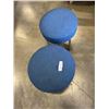 Image 1 : PAIR OF STRUCTUBE MODERN OTTOMANS / FOOTSTOOLS