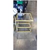 Image 4 : MODERN GOLD AND GLASS 2 PC COFFEE TABLE SET