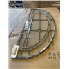 Image 3 : ANTIQUE LEADED GLASS PANEL. 37 X 13 INCH
