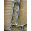 Image 4 : ANTIQUE LEADED GLASS PANEL. 37 X 13 INCH