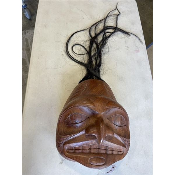HAND CARVED NATIVE MASK