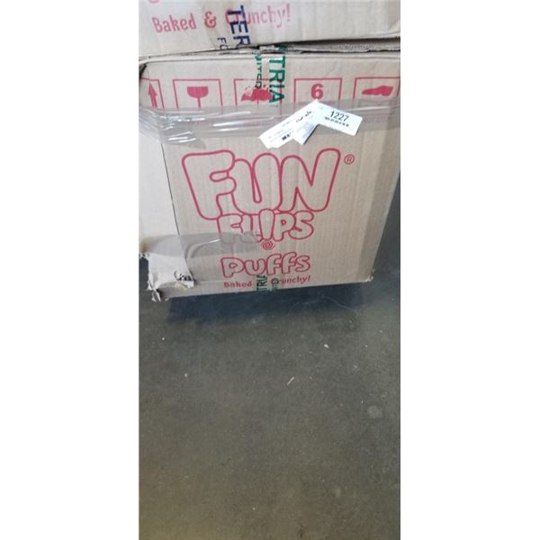 BOX OF FUN FLIPS CORN PUFFS MASALA FLAVOR 60 BAGS BB SEPT 2026