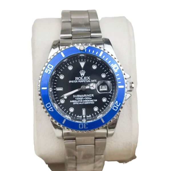 ROLEX SUBMARINER, UNAUTHENTIC - BLACK DIAL, BLUE BEZEL