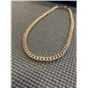 Image 2 : NEW 18K GOLD PLATED 8.0MM CUBAN LINK NECKLACE, 18" LONG