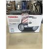 Image 1 : TOSHIBA PORTABLE CD BOOMBOX W/ AM/FM RADIO TUNER - TESTED WORKING, RETAIL $119