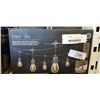 Image 2 : 3 SETS OPEN BOX RETURN ARTIKA ECLIPSE SOLAR STRING LIGHTS WITH 20 LED BULBS, REMOTE, EACH IS 42FT LO