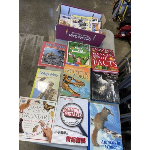 TRAY OF KIDS BOOKS