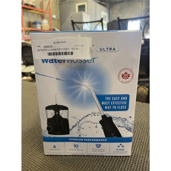 WATERPIK ULTRA WATER FLOSSER - TESTED WORKING, RETAIL $84