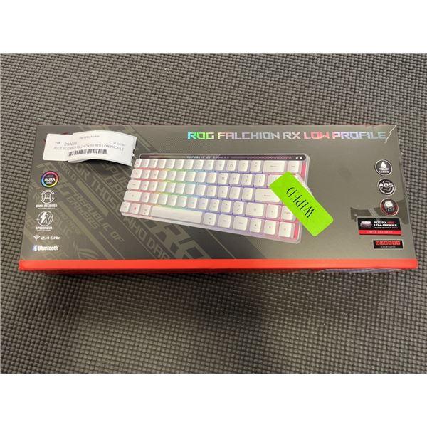ASUS ROG M603 FALCHION RX RED LOW PROFILE BLUETOOTH BACKLIT MECHANICAL GAMING KEYBOARD - TESTED WORK