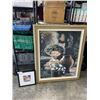 Image 1 : 48 INCH X 39 INCH FRAMED ARTWORK AND 13 INCH X 13 INCH FRAMED ARTWORK