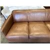 Image 3 : BROWN LEATHER SOFA, MADE IN ITALY