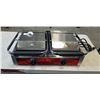Image 1 : AVANTCO EQUIPMENT DOUBLE FLAT GROOVE PANINI GRILL. WORKING