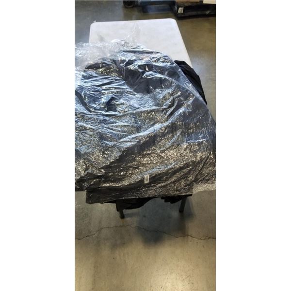 10 SIZE LARGE BLACK DRESS SHIRTS