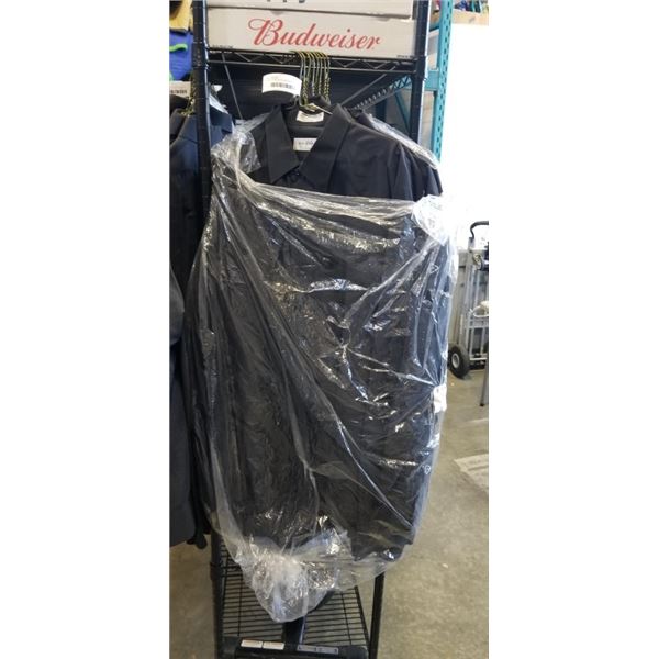8 SIZE LARGE BLACK DRESS SHIRTS