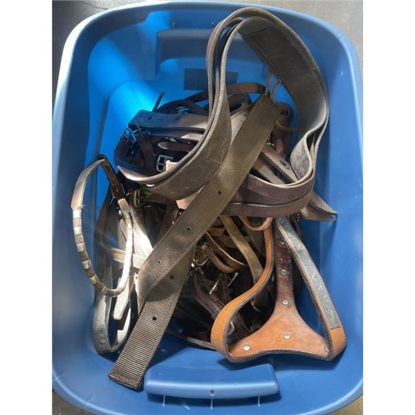 LARGE TOTE OF HORSE ACCESSORIES