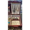 Image 2 : VINTAGE WOOD JEWELRY BOX W/ LOTS OF CONTENTS