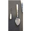 Image 2 : STERLING SPOON AND TWO OTHER UTENSILS