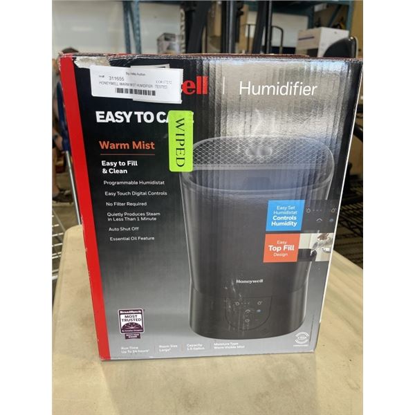 HONEYWELL WARM MIST HUMIDIFIER - TESTED WORKING