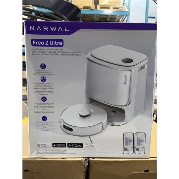 NEW SEALED NARWAL FREO Z ULTRA ROBOT VACUUM AND MOP - RETAIL $1499