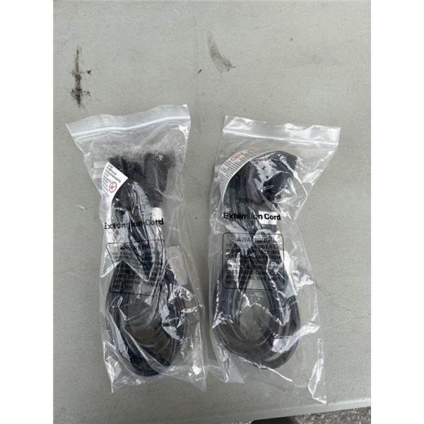 2 NEW FIRMERST 10FT EXTENSION CORDS