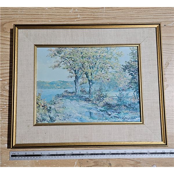 James Keirstead "Wolfe Lake" Framed Landscape Print, 21”x18”