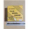 Image 1 : Vintage PAW 35 R/C Diesel Model Engine w/ Box & Instructions