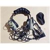 Image 1 : Vintage SoftComm Silver Edition Aviation Headset (interior foam has some deterioration)