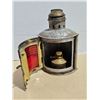 Image 5 : Vintage Perko Red Lens Marine Port Navigation Oil Burner Lantern