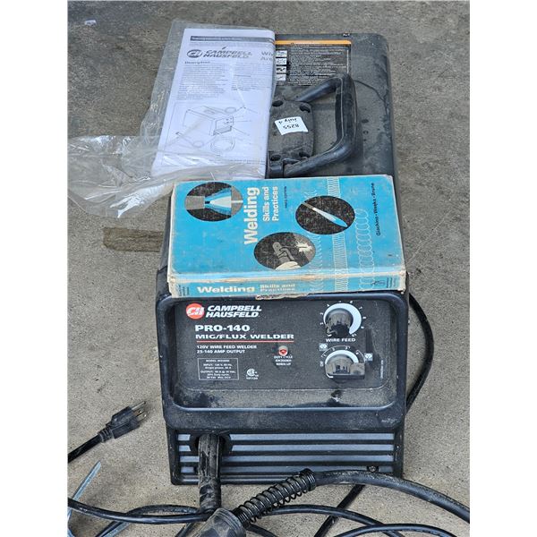 Campbell Hausfeld Pro-140 Mig/Flux Welder w/ Instructions and Book
