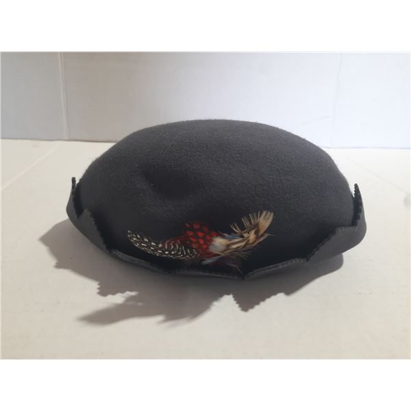 Beanie Hat Made From My Grandfather's Felt Hat. (It Has Two Holes)