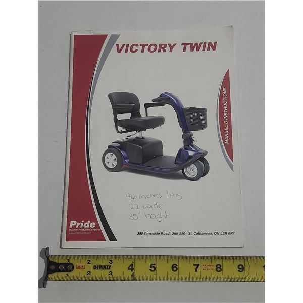 Intruction Manual For Electric Mobility Scooter.