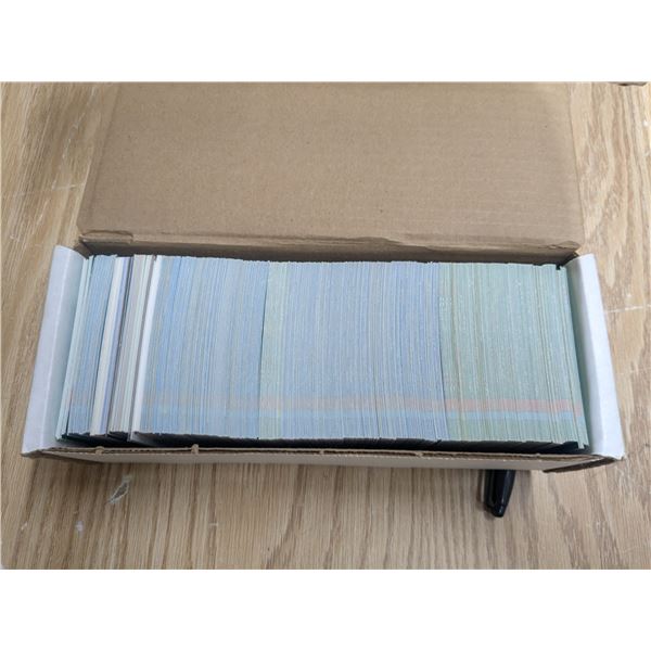 box of baseball cards
