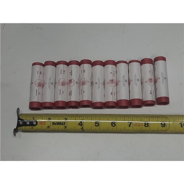 (11) 2007 Roll of Canadian One Cent Coins.