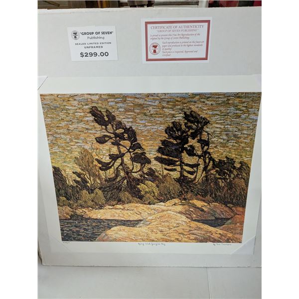 Unframed limited edition print, "Group of Seven" Publishing, "Bying Inlet Georgian Bay" #534/777