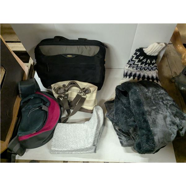 Two boxes mixed knitting and sewing supplies,