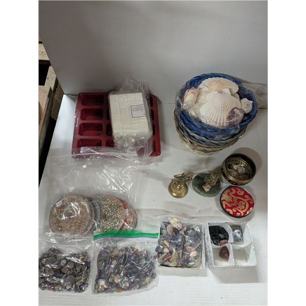 Mixed crafting, crystals and stones, and home decor