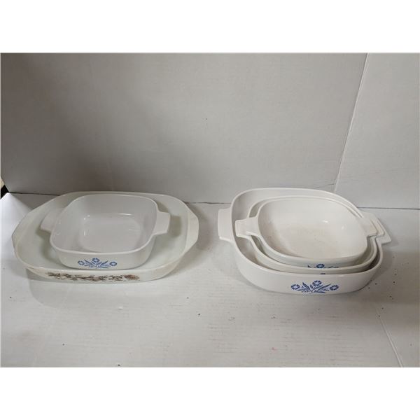 Vintage glass baking/casserole dishes