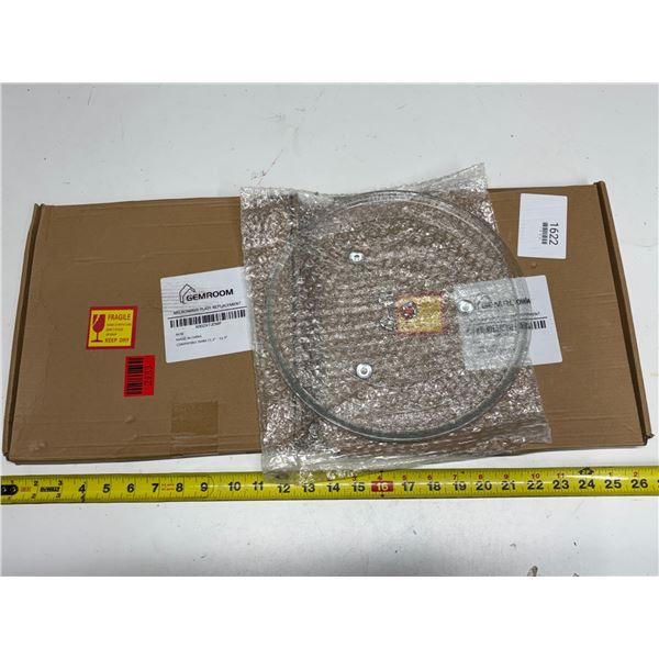 (2) Microwave Plate  Replacement - Compatible Diam 11.2" - 11.3". (New)