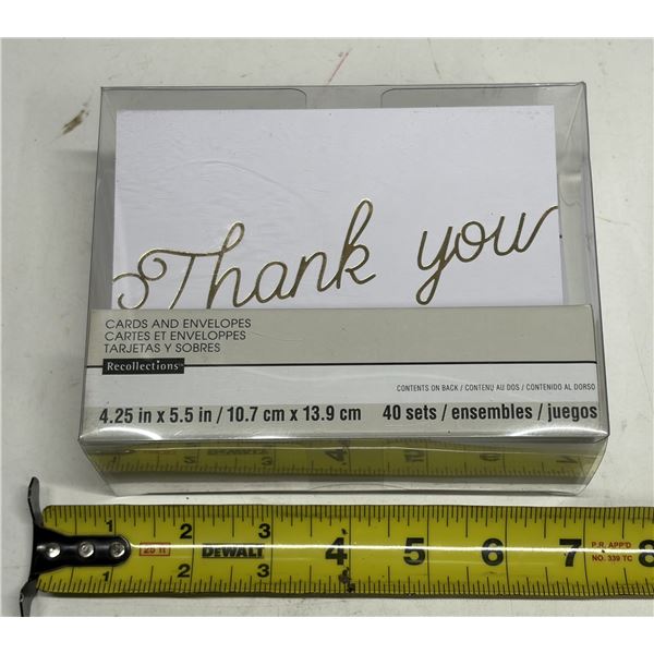 Thank You Cards & Envelopes.