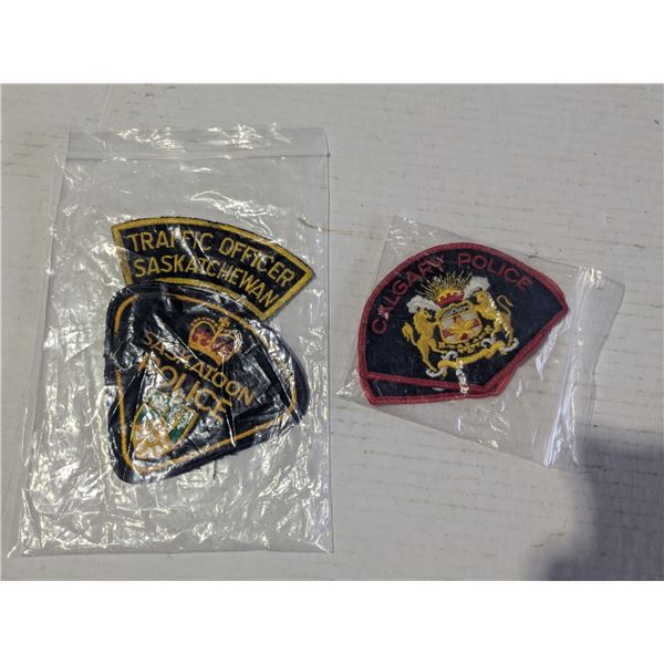 police patches, saskatoon, calgary