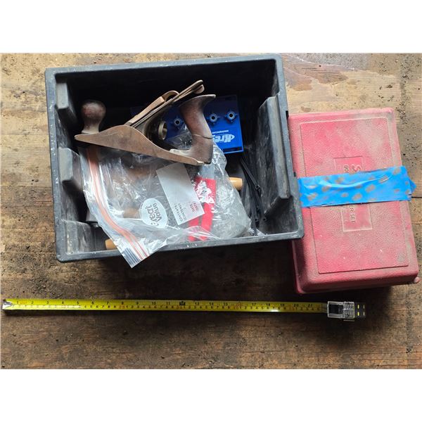 Lot of tools and hardware- planer