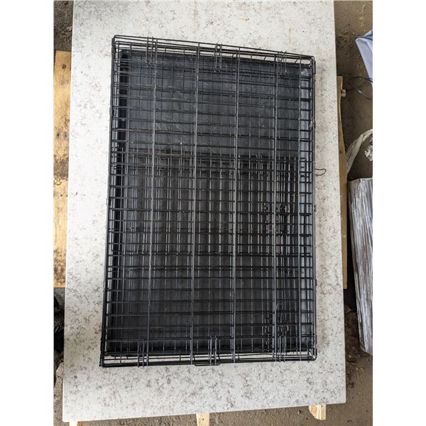 XXL folding dog crate, with two dividers